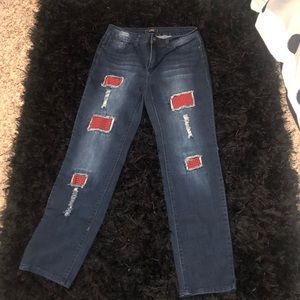 Jeans with cute patches